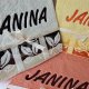 Embroidered occasional towel with leaves "JANINA"